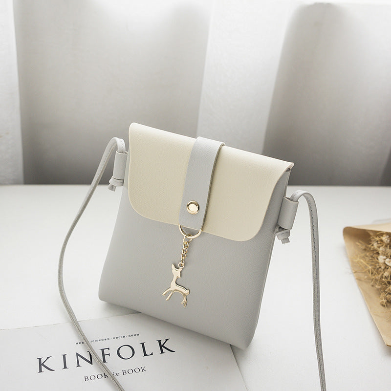 Coin Purse Summer Vertical Small Square Bag Fawn Shoulder Fancy Crossbody Bag Women's Small Bag Mini Mobile Phone Bag
