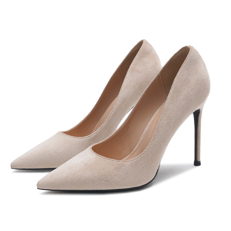 Elegant Suede Stiletto Heels for Women