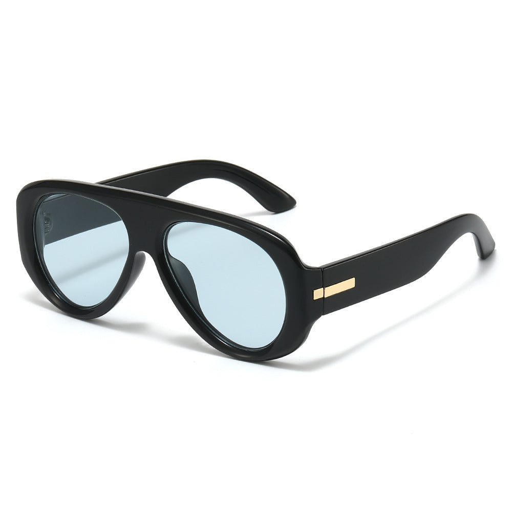 Toad-Shaped Large Frame UV400 Sunglasses