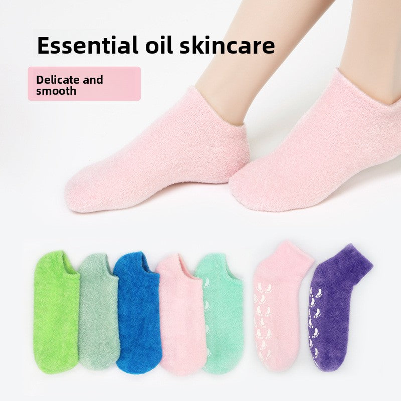 Nylon Gel Moisturizing Anti-Crack Heel Socks for Home Foot Care