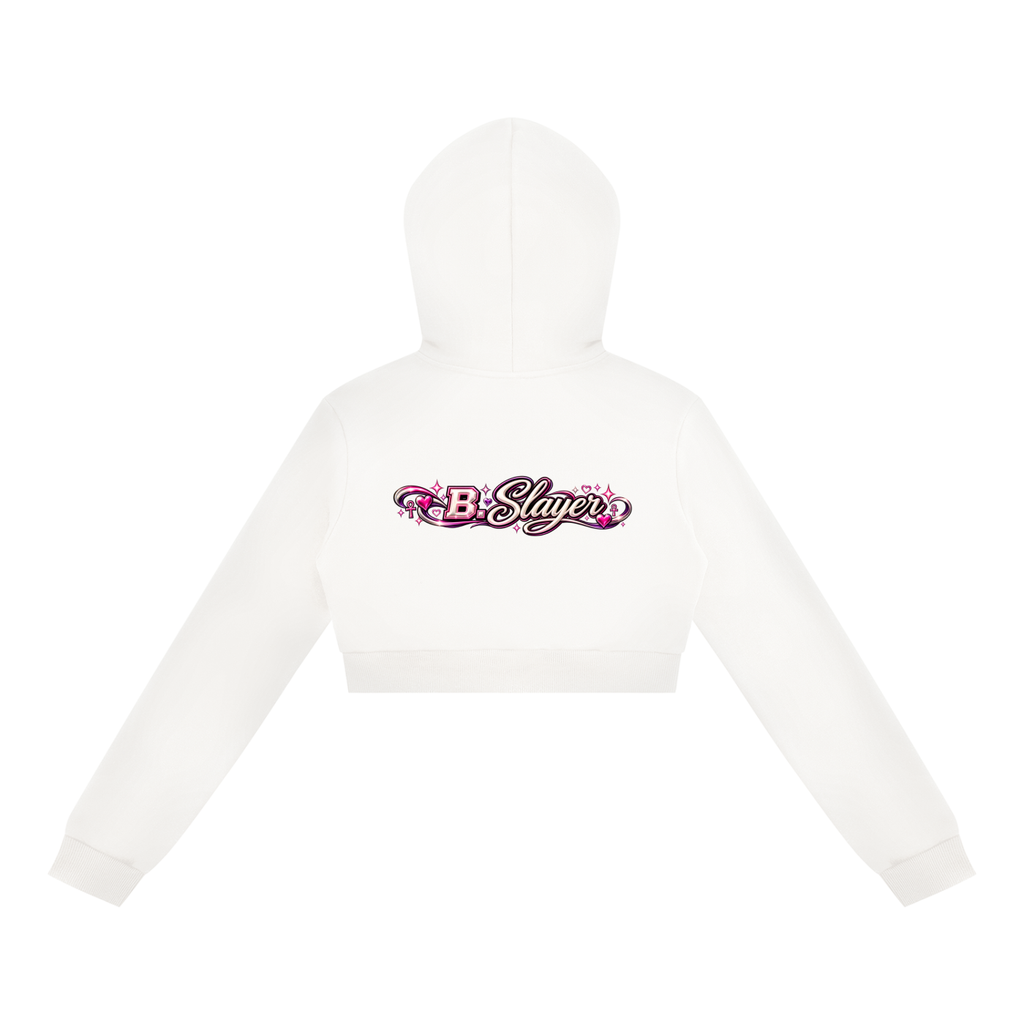 Women's Cropped Full Zip Hoodie