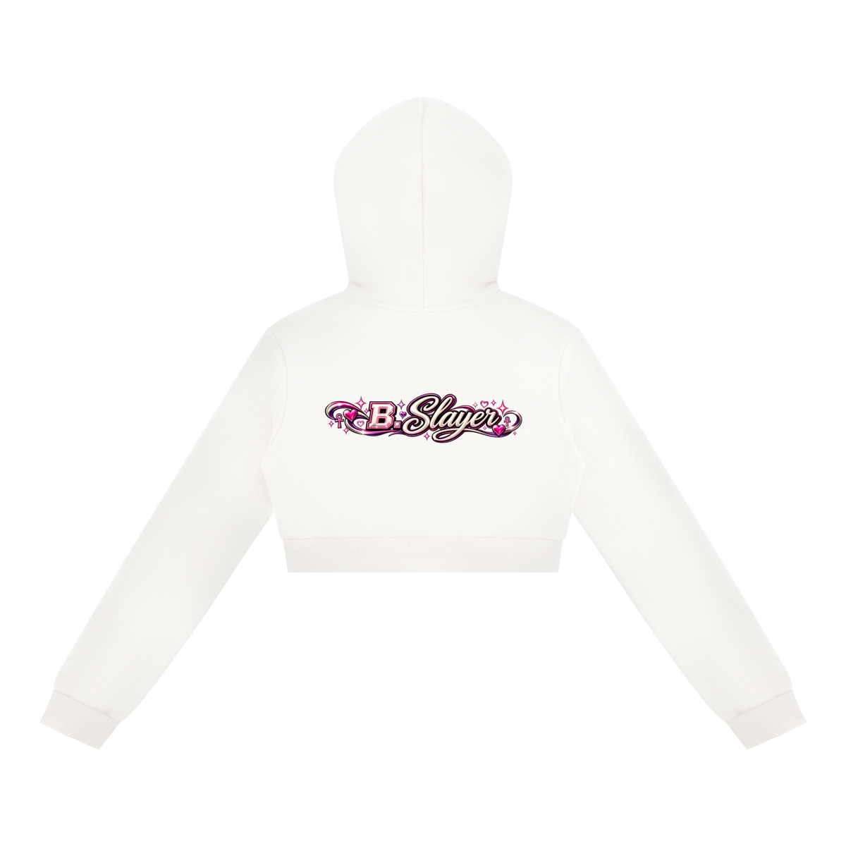 Women's Cropped Full Zip Hoodie