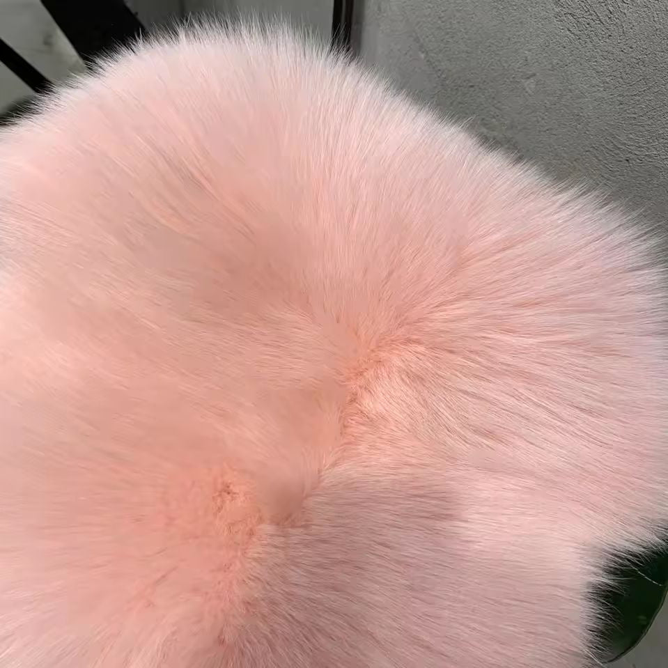 Womens Imitation Fur Jacket Short Warm V-Neck Faux Fur Coat